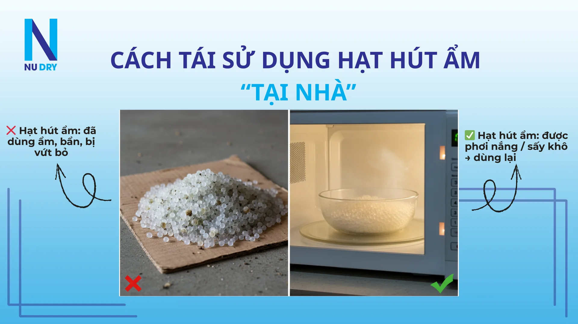 Cách Tái Sử Dụng Hạt Hút Ẩm Tại Nhà: Hướng Dẫn Chi Tiết A-Z