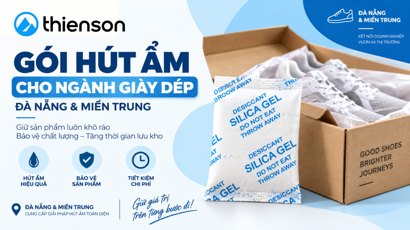 Gói Hút Ẩm Cho Ngành Nội Thất Đà Nẵng | Miền Trung 1 gói hút ẩm cho giày dép đồ da Đà Nẵng